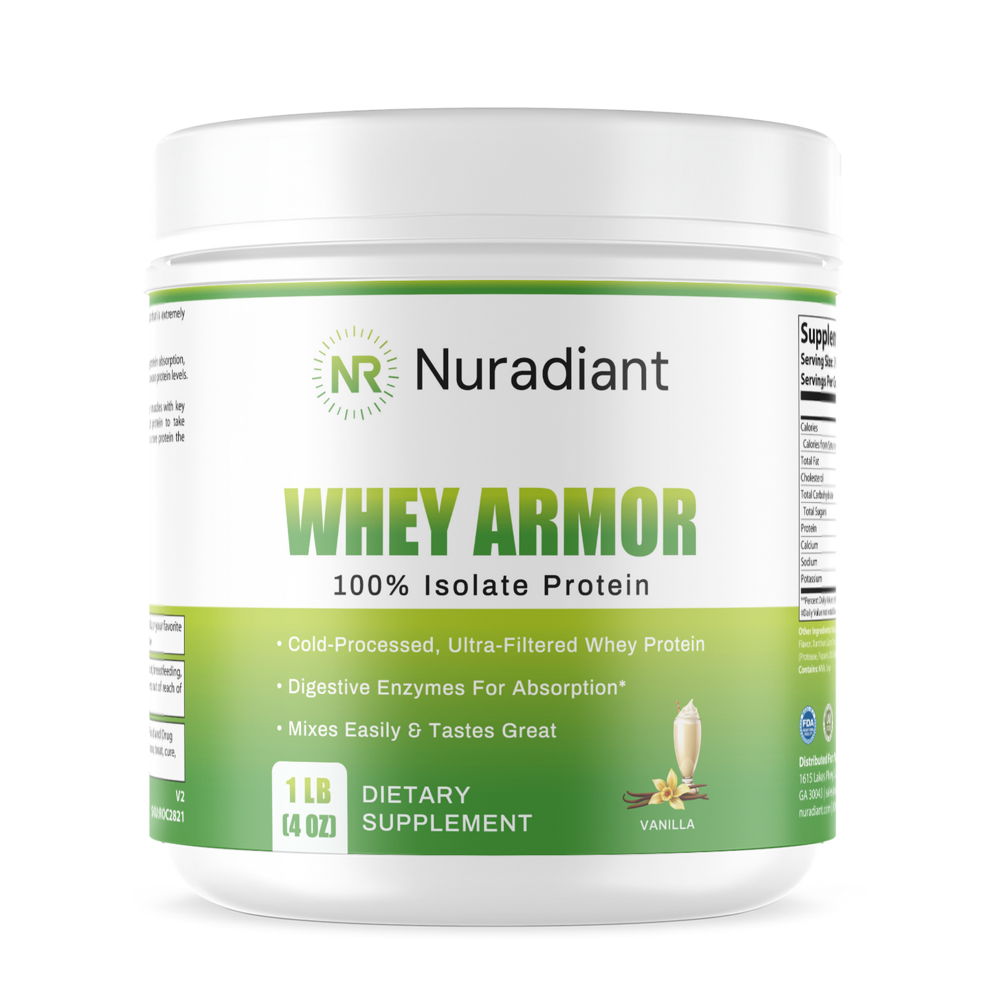 1lb Whey Armor Isolate Protein Berry
