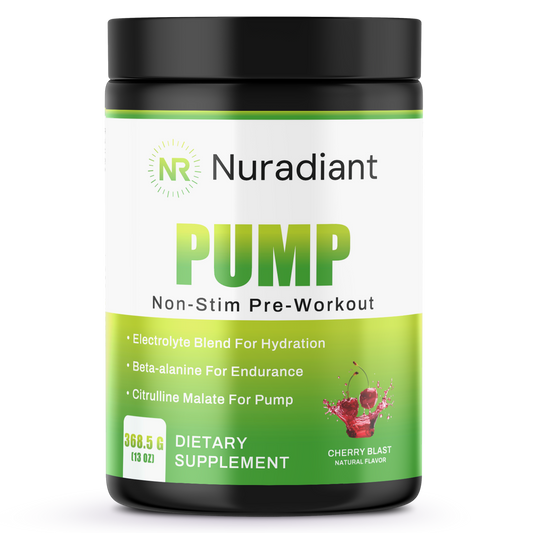 Pump Non - Stim Pre - Workout Cherry Blast 312g w/ Natural Flavo