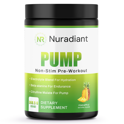 Non - Stim Pump Pre - Workout: Pineapple 312.5g w/ Natural Flavor