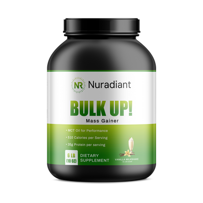 6lb Bulk Up! Mass Gainer Vanilla Milkshake w/Low Sugar