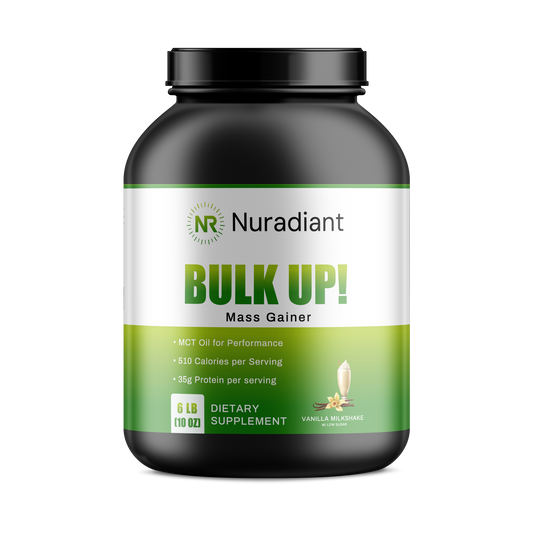 6lb Bulk Up! Mass Gainer Vanilla Milkshake w/Low Sugar