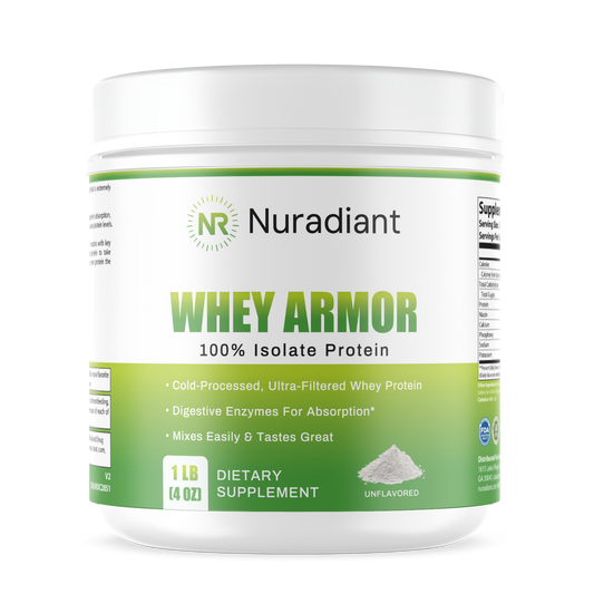 1lb Whey Armor Isolate Protein Unflavored