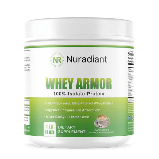 1lb 100% Whey Armor Isolate Protein Cappuccino