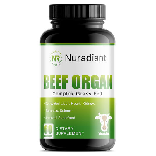 Grass Fed Beef Organ Complex – Ancestral Superfood – Desiccated Liver, Heart, Kidney, Pancreas, Spleen
