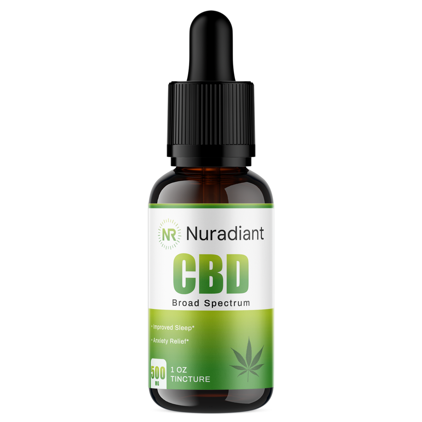 CBD Broad Spectrum (in Hemp Oil) – 500mg (1oz Tincture)