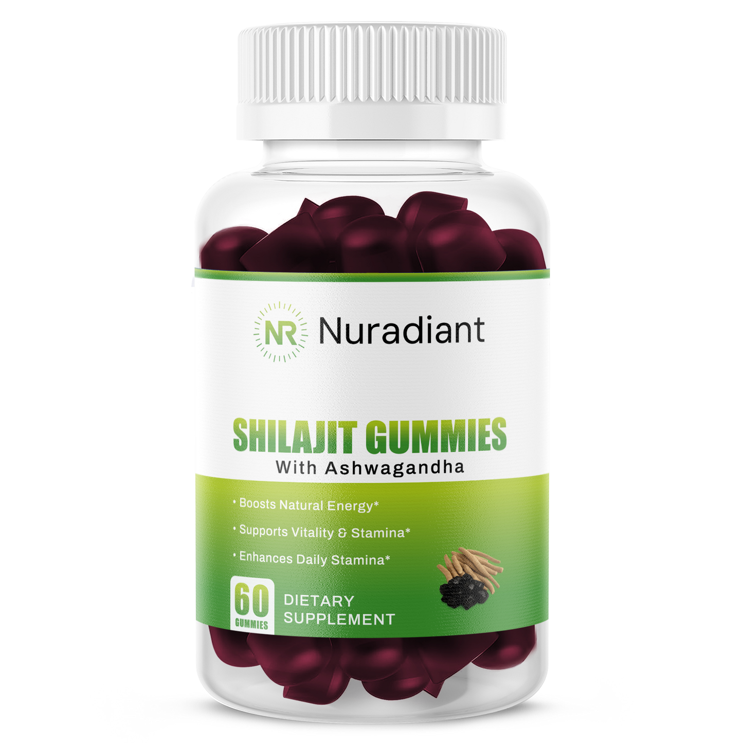 Premium Shilajit Gummies w/Ashwagandha