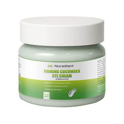 Firming Cucumber Eye Cream w/Bakuchiol, USA Made, Clean & Vegan