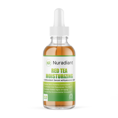 Red Tea Moisturizing + Antioxidant Serum w/Hyaluronic Acid, USA Made