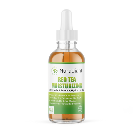 Red Tea Moisturizing + Antioxidant Serum w/Hyaluronic Acid, USA Made